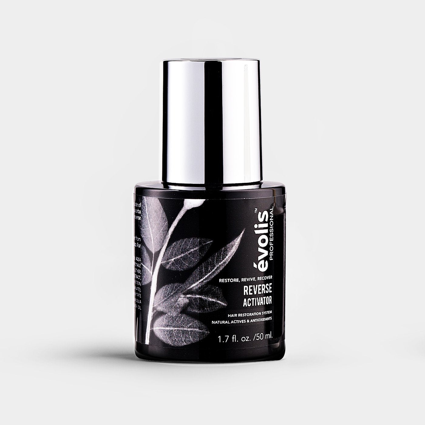 A close up image of the Evolis Reverse Activator bottle